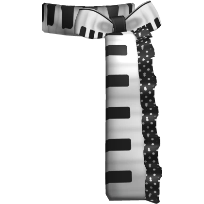 Cute Black Polka Dots Piano Scarf 