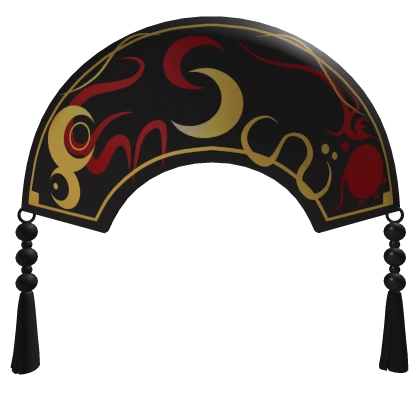 Black Yellow Red Lunar Chinese Crown