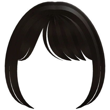 ♡ sweet side swoop fringe in dark brown