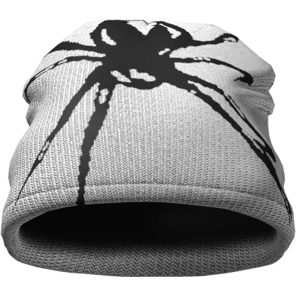 ✤ WHITE Y2K "SPIDER" BEANIE