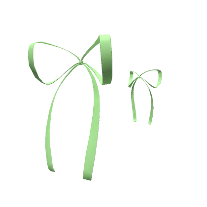 Cute Hair Sidebows (Light Green) 