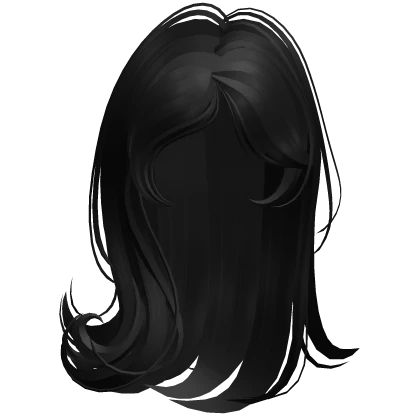 ♡ Igari Side Bangs Shoujo Girl Hair (Black) 