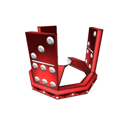 Red Transparent Domino Crown (50%)