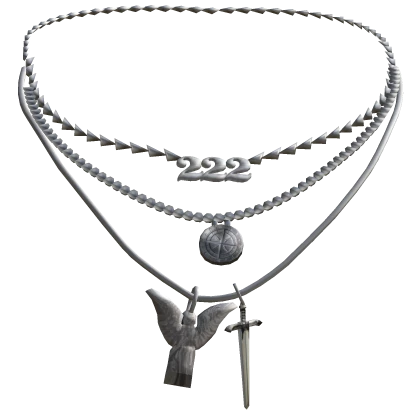 Chrome Silver Layered Necklace 3.0