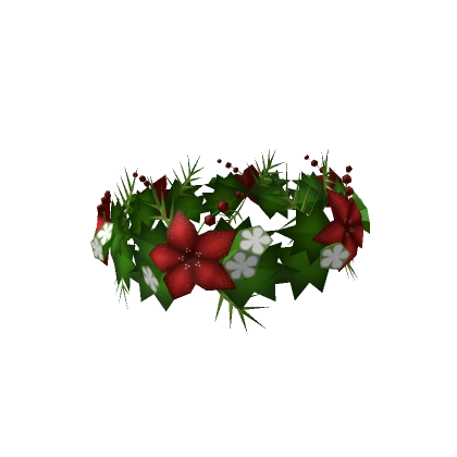 Holiday Poinsettia Crown