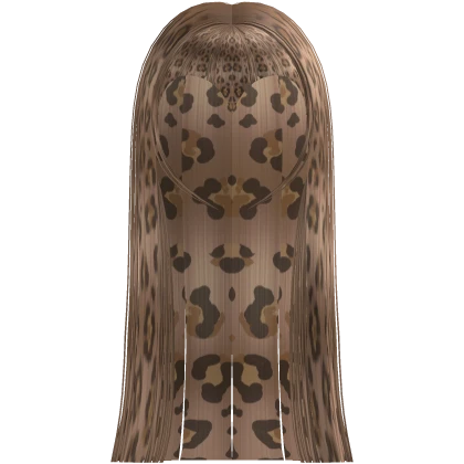 Long Vamp Hime Cut Leopard Hair w Heart Bangs