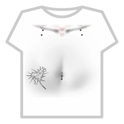 spiked heart side tat vamp dermal shading tummy ok