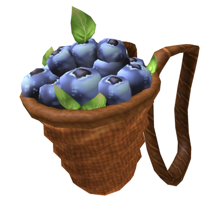 Basket Full of Blueberries Back Accessory