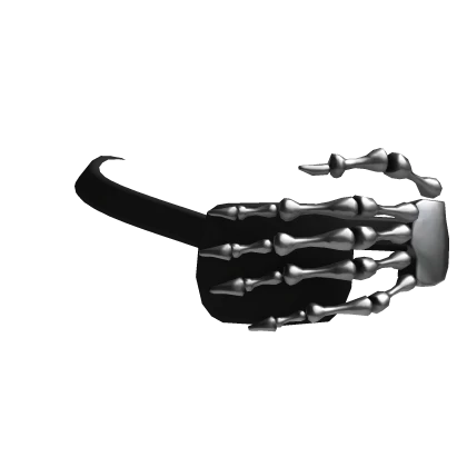 silver skeleton hand eyepatch