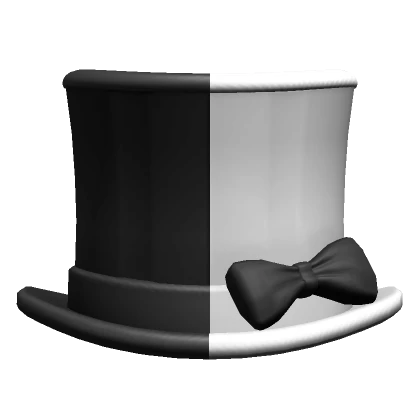 Black and White Top Hat Divided