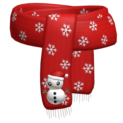 Christmas Snowman Scarf 