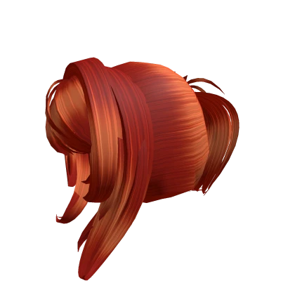 Bacon Hair Aesthetic short ponytail w long strands