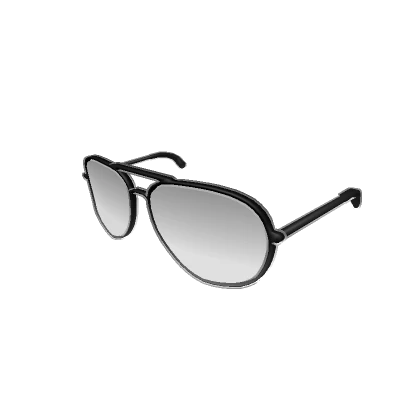 White Void Aviator Glasses - Cartoony Outline