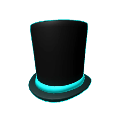 Blue Void Top Hat - Cartoony Outline