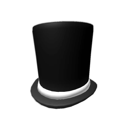 Black Void Top Hat - Cartoony Outline