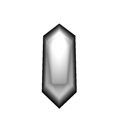 White Void Shard - Cartoony 3D Gem Illusion