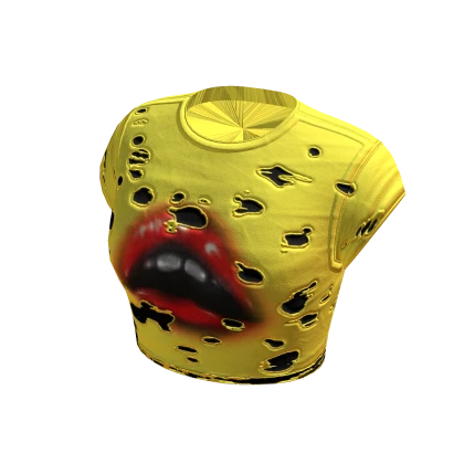 ☆ Yellow Ripped Crazy Top