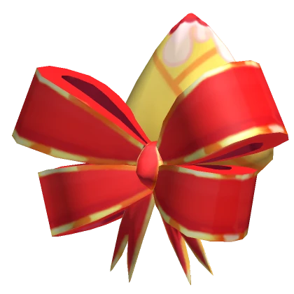 🎁 Christmas Pastry Ears (2x) Red 🎁 • Hair Bow