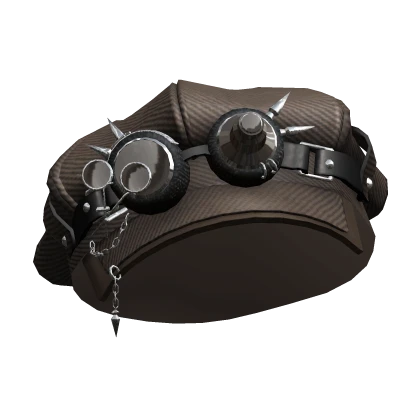 Brown Newsboy Cap w/ Goggles