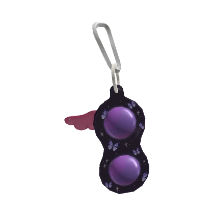 Fidget Purple Butterfly Keychain