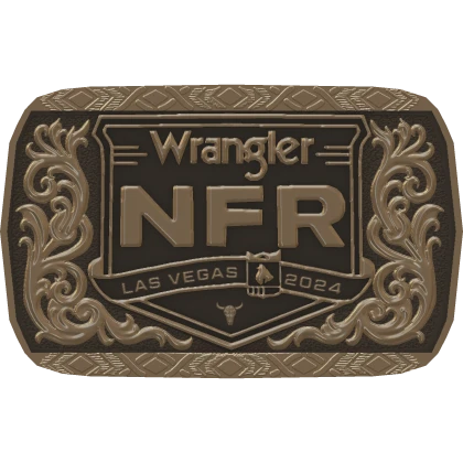 Wrangler NFR belt buckle