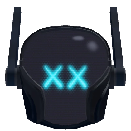 XX Blue Neon Cyber Mask