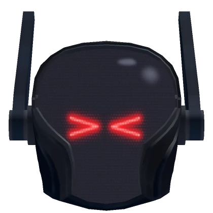 Neon Red Cyber Mask