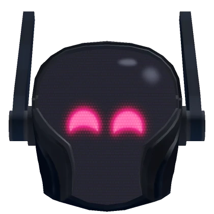 Happy Pink Neon Cyber Mask