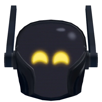 Happy Gold Neon Cyber Mask