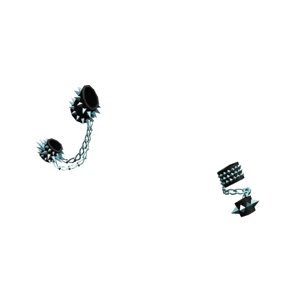 Chain Spike Punk Bracelets | Black Diamond