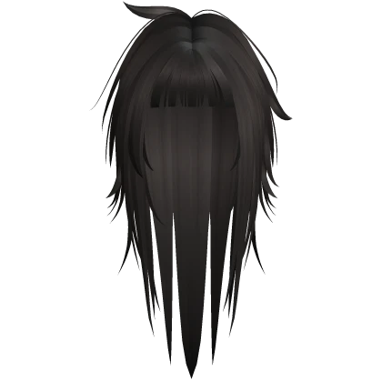 kawaii spiky anime bed hair dark brown