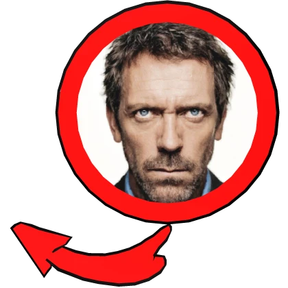 Dr House Red Circle Meme