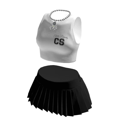 Tennis Tank Top Mini Pleated Skirt Necklace Outfit