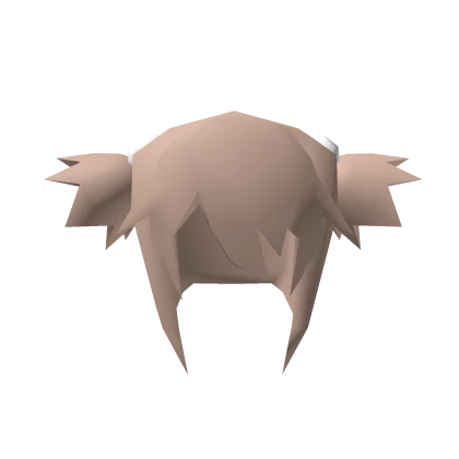 🖤Low Poly Spiked Brown Pigtails