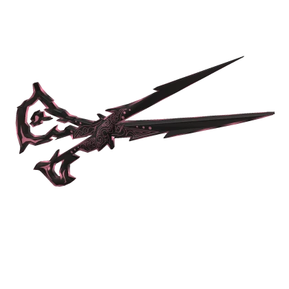 Fate's Umbra Black Pink Energy Scissors Weapon