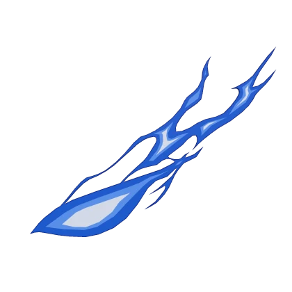 Anime Fire Aura Right Eye - Blue