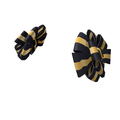 Festive Ribbons (Gold/Black)