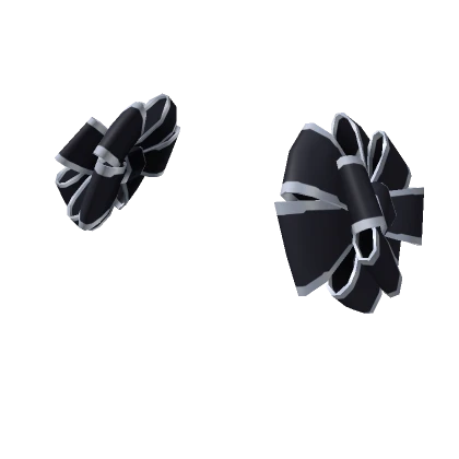 Festive Ribbons (Black/Silver)