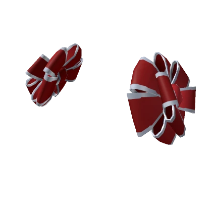 Festive Ribbons (Red/Silver)