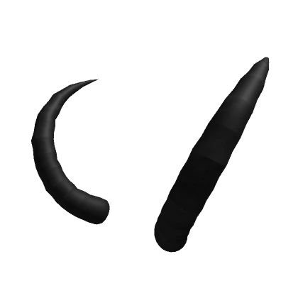 Black Krampus Horns