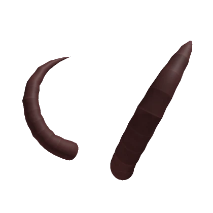 Maroon Krampus Horns