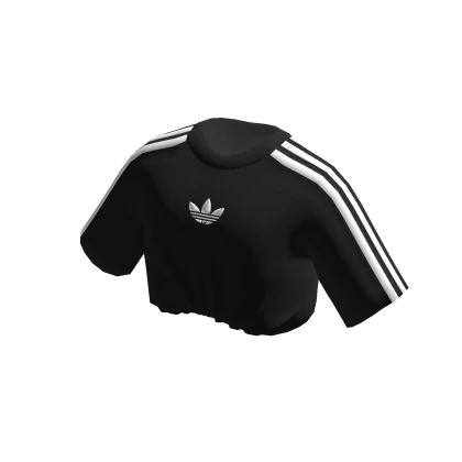 adidas White on Black Bra Tuck T Shirt