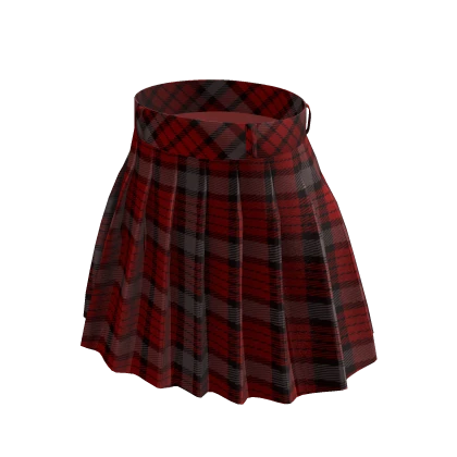 Red Plaid Skirt