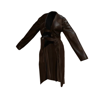 Designer Satin Cloth Robe (Brown)