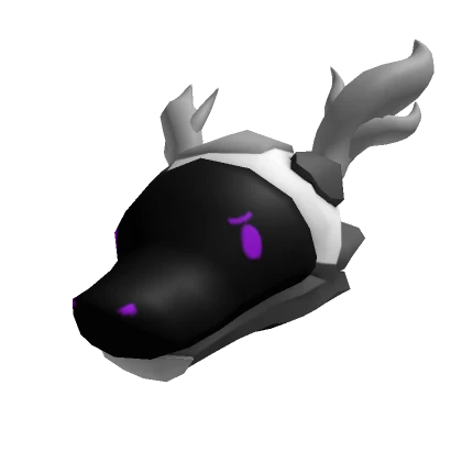 Horned Robocreature Head Purple