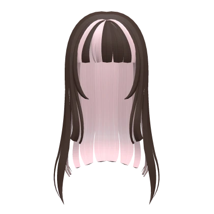 ♡ : two-tone dolly long hair (brown + pink)
