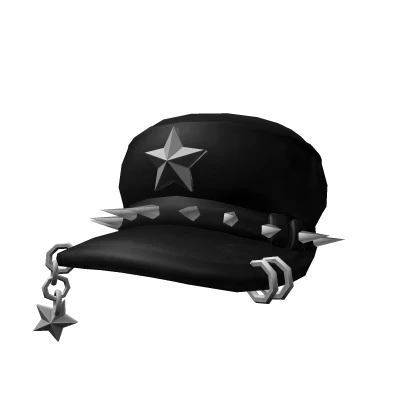 Grunge Y2K Spiked Star Beret