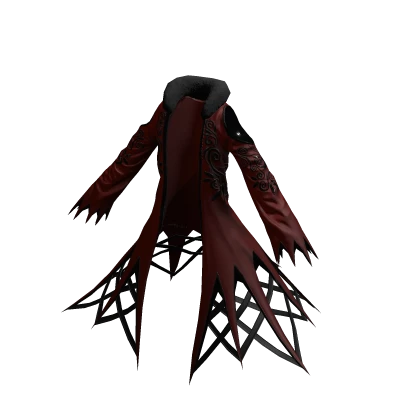 Long Spider Web Vest Blood Moon