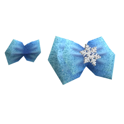 Snowflake Hair Bows