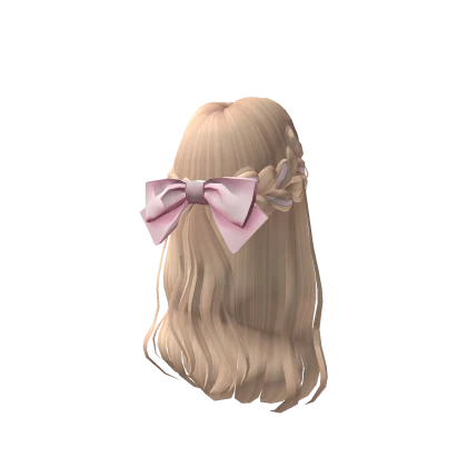 Blonde Hair With Pink Rib